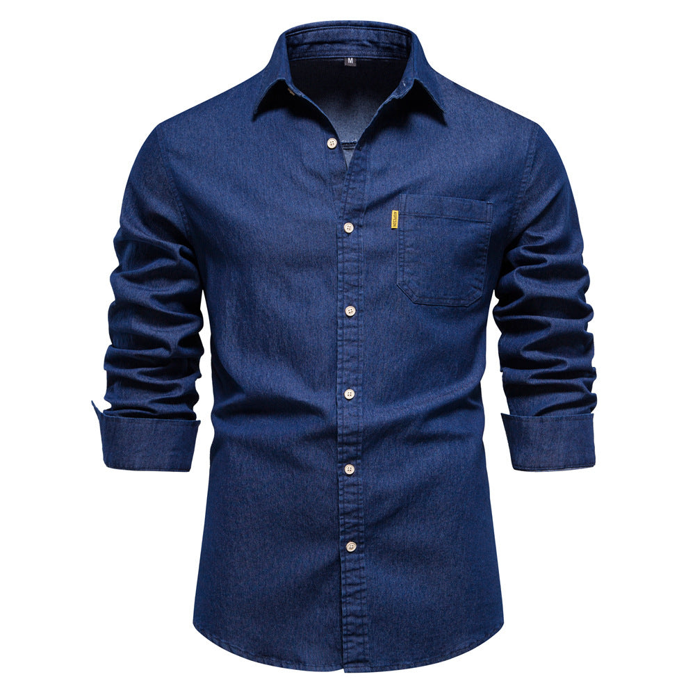 Men's Casual Denim Non-ironing Shirt