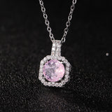 Perfume Bottle Pendant Necklace Women's Full Diamond - Minihomy