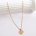 Creative Simple Women's Peach Heart Letter Necklace Love Pendant - Minihomy