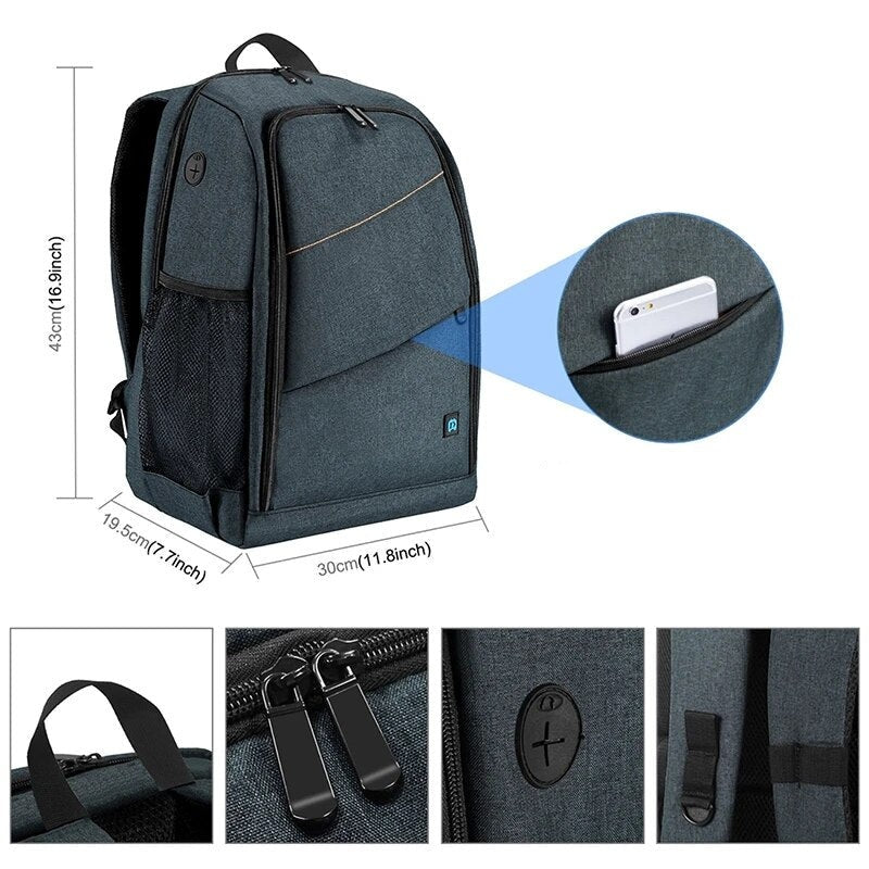 Outdoor Travel Camera Bag with Laptop Compartment Bag - Minihomy