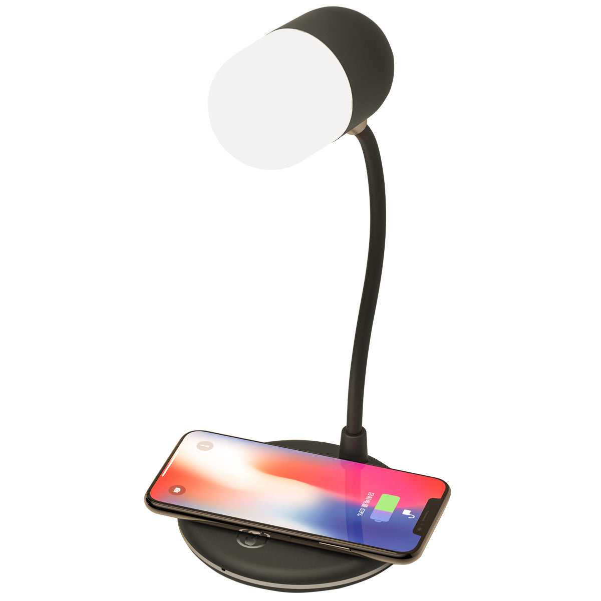 3-in-1 Desk Lamp with Wireless Charging, Bluetooth Speaker & USB - Dimmable Nightlight for Bedroom - Minihomy