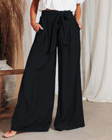 Casual Pants Women's High Waist Wide Leg Pants