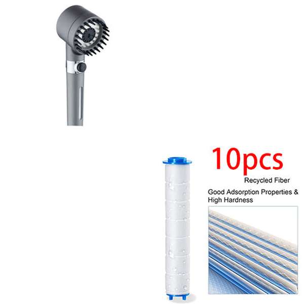 3 Modes High Pressure Shower Head with Filter - Portable Rainfall Faucet Tap for Bathroom - Minihomy