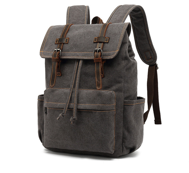 Men's Backpack Vintage Outdoor Travel Canvas Bag