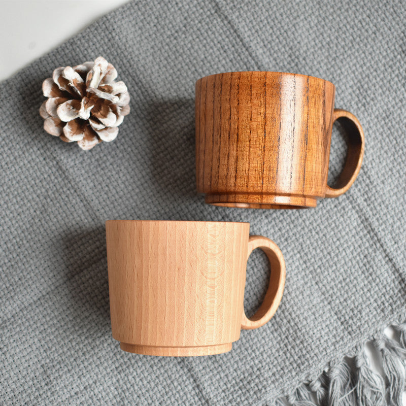 Beech Wood Jujube Wood Coffee Cup Three-piece Tea - Minihomy