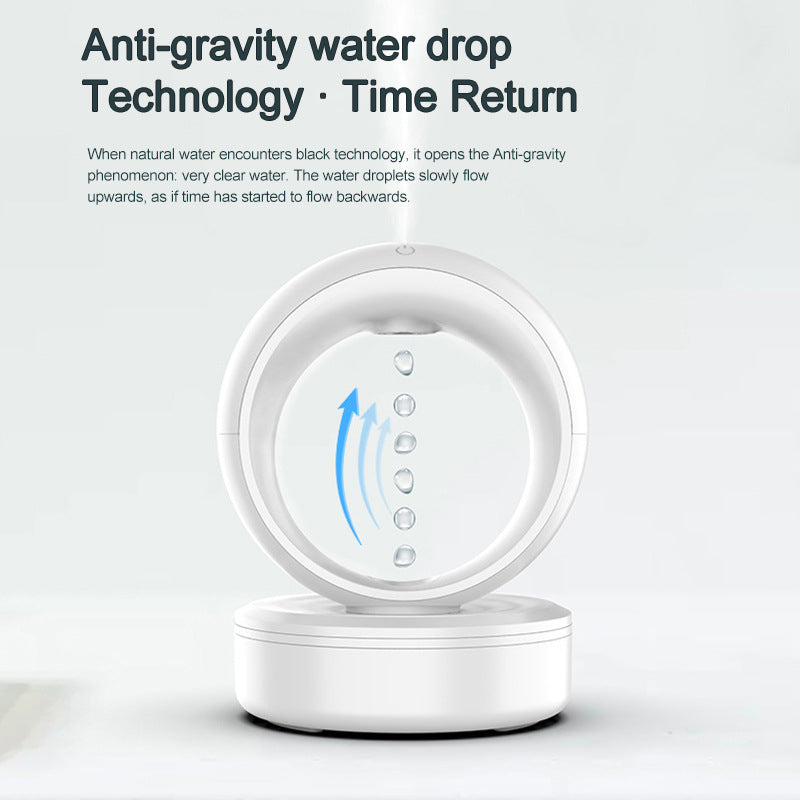 Anti-gravity Air Humidifier - Mute Countercurrent Fogger with Levitating Water Drops - Minihomy