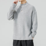 Half High-Necked Sweater for Men's Casual Knitwear Outerwear