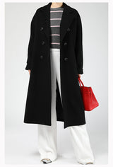 Women's Double Breasted Double Faced Cashmere Coat