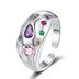 Colorful Rhinestones Rings For Women: Elevate Your Style with Sparkling Sophistication - Minihomy