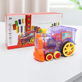 Domino Train Toys - Automatic Release Electric Building Blocks Train Toy