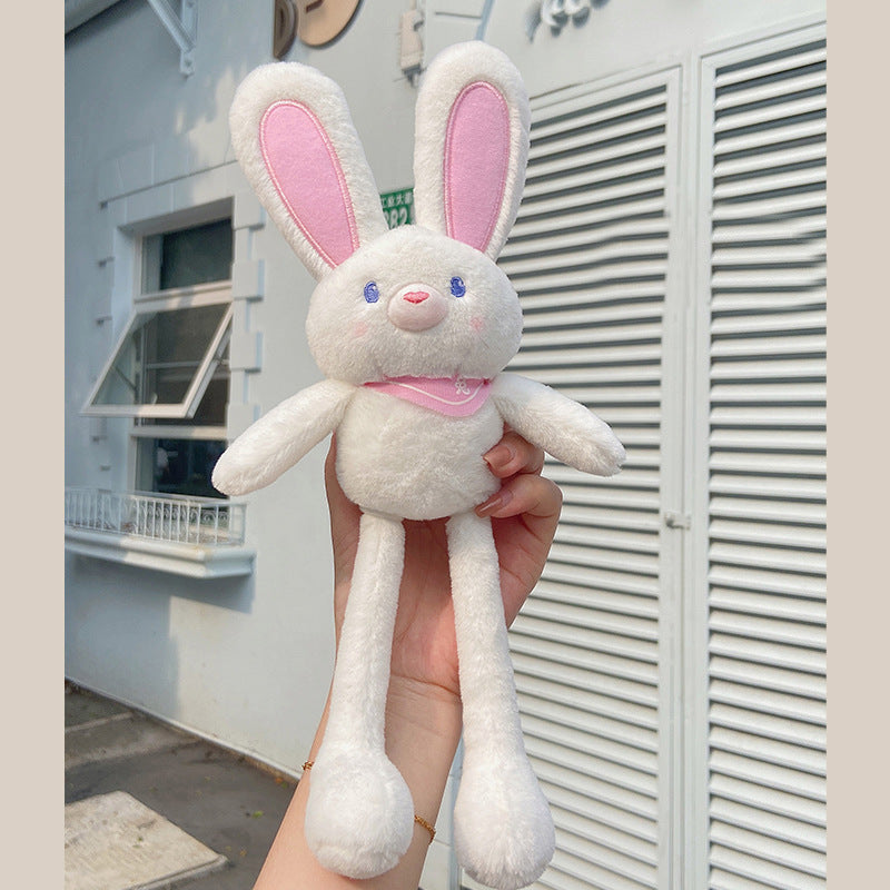 Plush Pull Ears Rabbit Stretch Doll Keychain - Minihomy