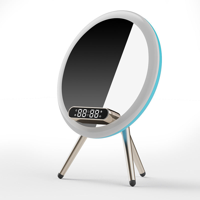 Multi -function LED Mirror Alarm Clock Wireless Charger Digital Clock Time USB Table Clock - Minihomy