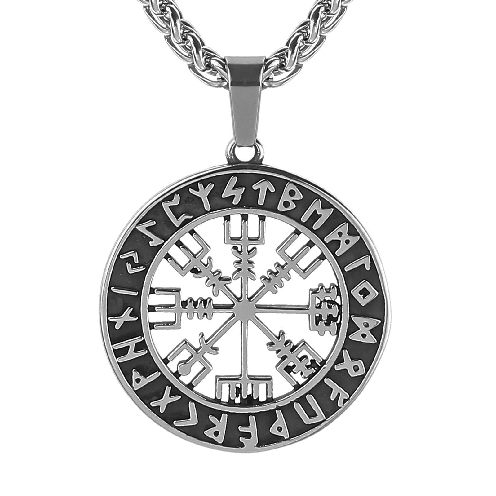 Lun Rune Pendant Necklace Men - Minihomy