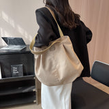 Large Capacity Totes Simple Commuting Daily Shopping Shoulder Casual Handbag