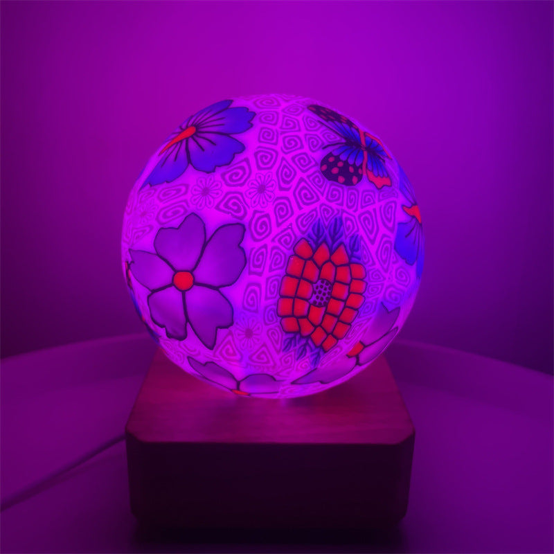 Colorful Dimming Glass Ball Lamp with USB Plug-In - Decorative Night Light - Minihomy