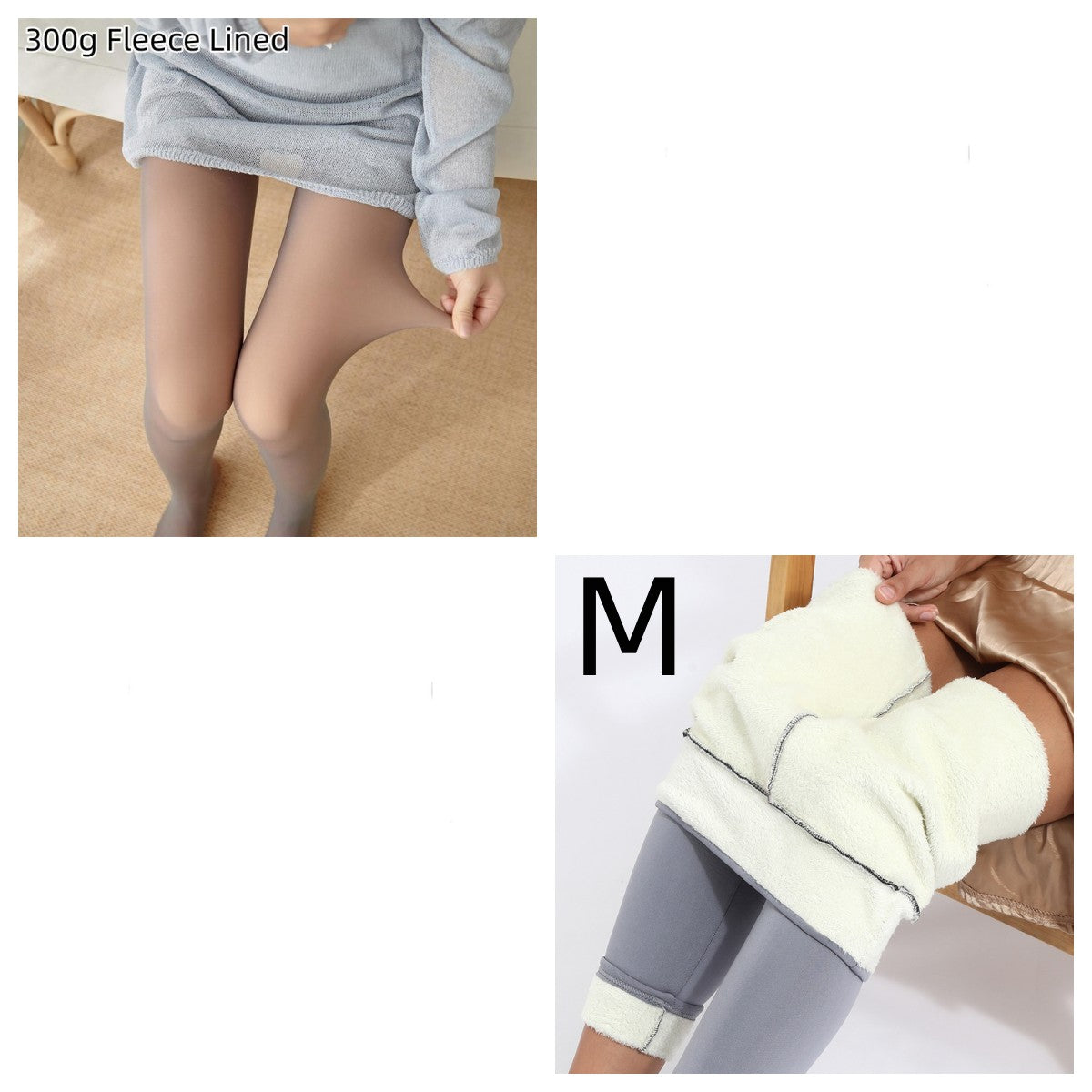 Fleece-lined Thickened Sheer Tights Leggings Transparent One-piece Superb Pantynose