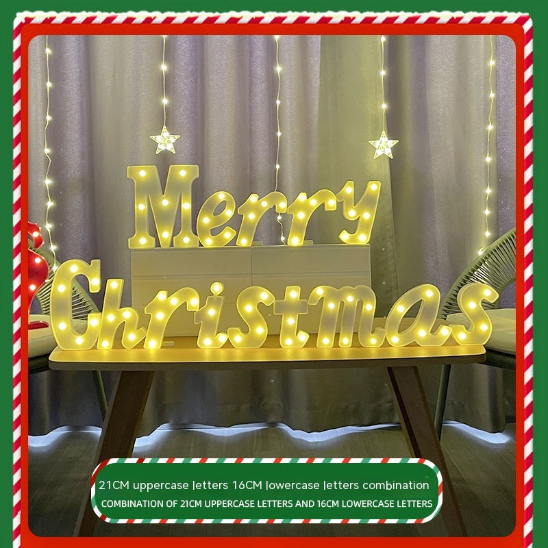 Color Printing LED Merry Christmas Letter Lights - Minihomy