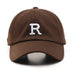 Adjustable Cap Letter R Embroidery Unisex Baseball Cap - Minihomy