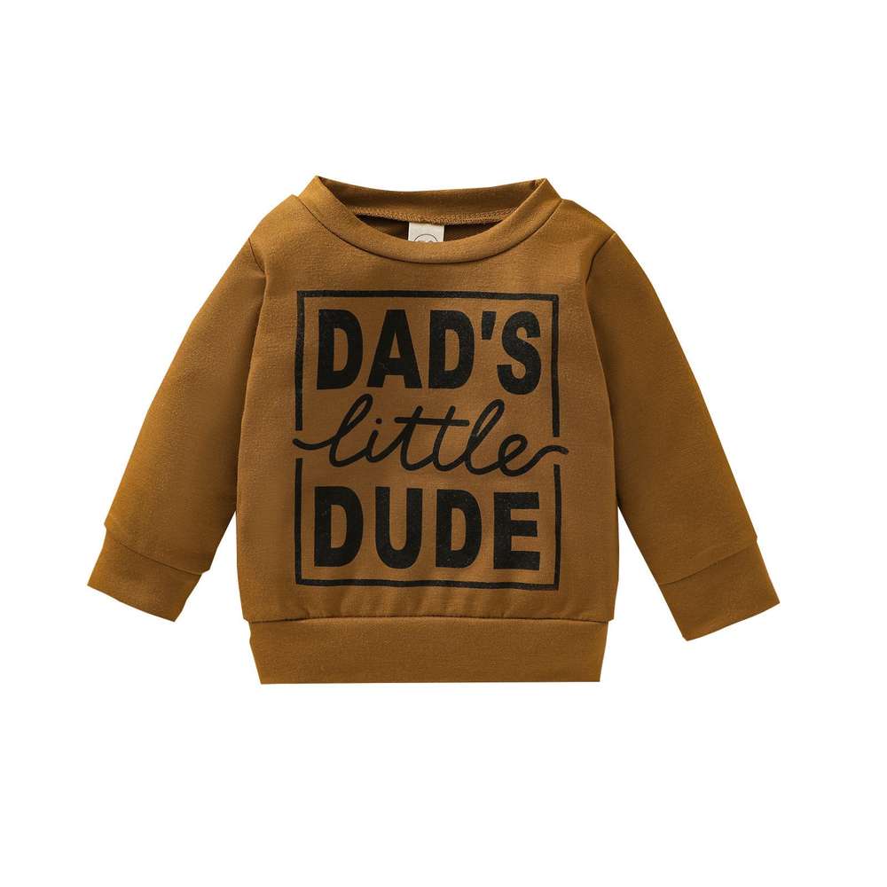 Boys Polyester Letter Grey Sweatshirt Top - Minihomy