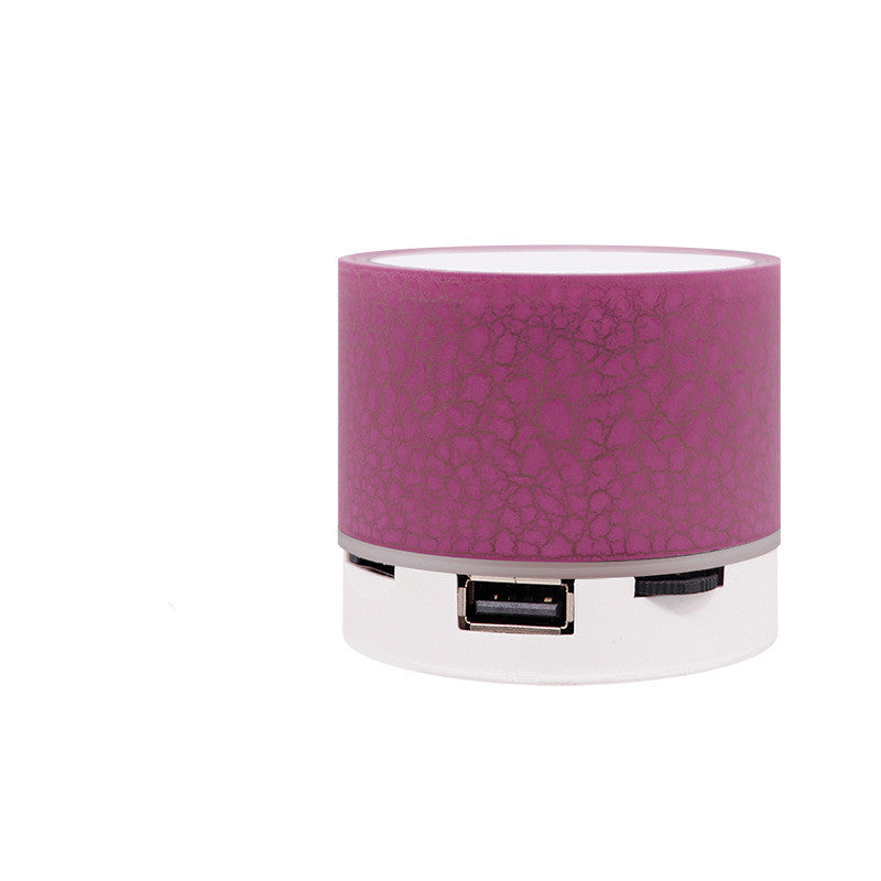 Mini Wireless Bluetooth Speaker - Portable Loudspeaker with Colorful Light Crack Sound - Minihomy