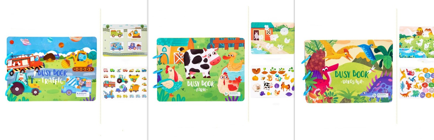 Children's Busy Book Educational Toys Repeated Paste - Minihomy