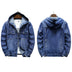 Hooded Denim Jacket Men's Spring - Minihomy