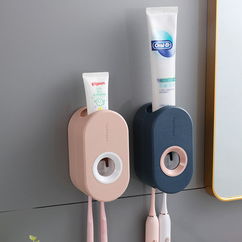 Toothpaste Dispenser for Bathroom - Plastic, Easy Squeeze & No Mess