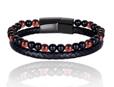 6mm Volcanic Natural Stone Tigereye Beaded Bracelet Men - Minihomy