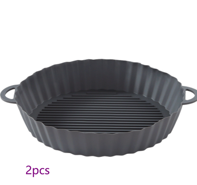 Air Fryer Tray Silicone Kitchen Supplies AirFryer Silicone Pot Grill Pan Accessories - Minihomy