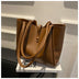 Casual Large Capacity Tote Bags for Women - Solid Color Shopping Shoulder Bag - Minihomy