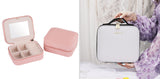 Smart LED Cosmetic Case With Mirror - Large Capacity Portable Makeup Bag