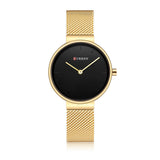 Fashion New Water Quartz Watch Women's Mesh Belt Casual Business Pointer Watch