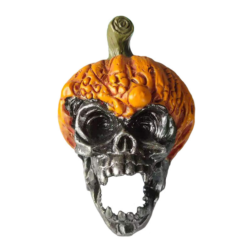 Evil Pumpkin Skull Halloween Resin Ornament - Minihomy