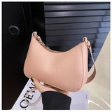 Women's Underarm Bag - Solid Color Small Square Handbag