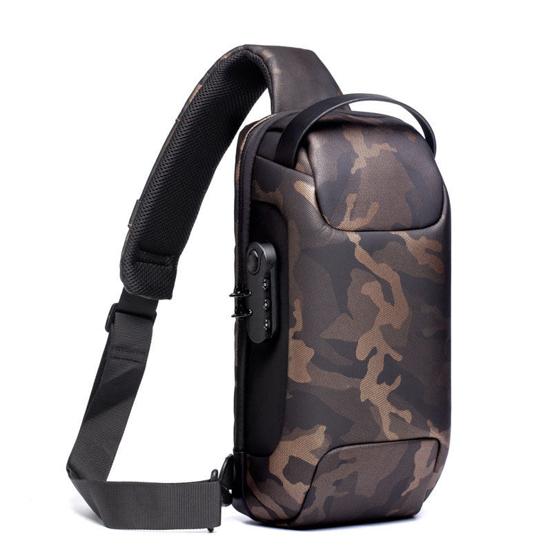 Waterproof Men's Chest Bag Shoulder Bags Crossbody Sling Backpack For Men