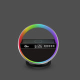 Multifunction RGB Night Light Wireless Charger Bluetooth Speaker Large G Ambience Light Home Decor