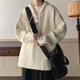Waffle Cardigan Knitted Sweater For Men: Embrace Comfort and Style