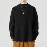 Half High-Necked Sweater for Men's Casual Knitwear Outerwear
