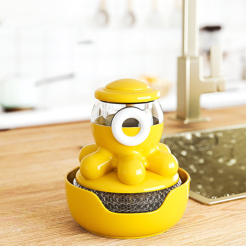 Octopus Pot Brush Self Adding Liquid Kitchen Tools Gadgets Cleaner - Minihomy