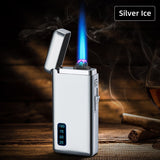 Windproof Double Flame Lighter - Gas & Electric, Customized, Metal