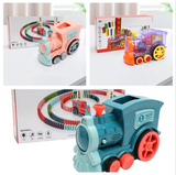 Domino Train Toys - Automatic Release Electric Building Blocks Train Toy