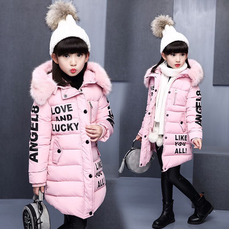 Winter Jacket With Big Kids Letters Printing