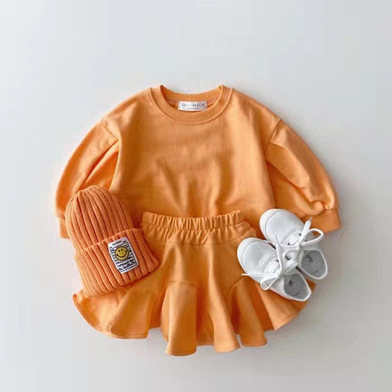 Clothing Suit Baby Leisure Children's Clothing Candy Color - Minihomy