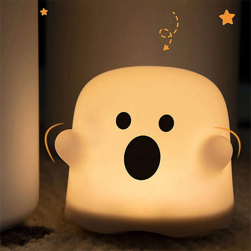 LED Touch Sensor Night Light - Silicone Bedside Lamp for Girls, Living Room, & Kids Birthday Gifts