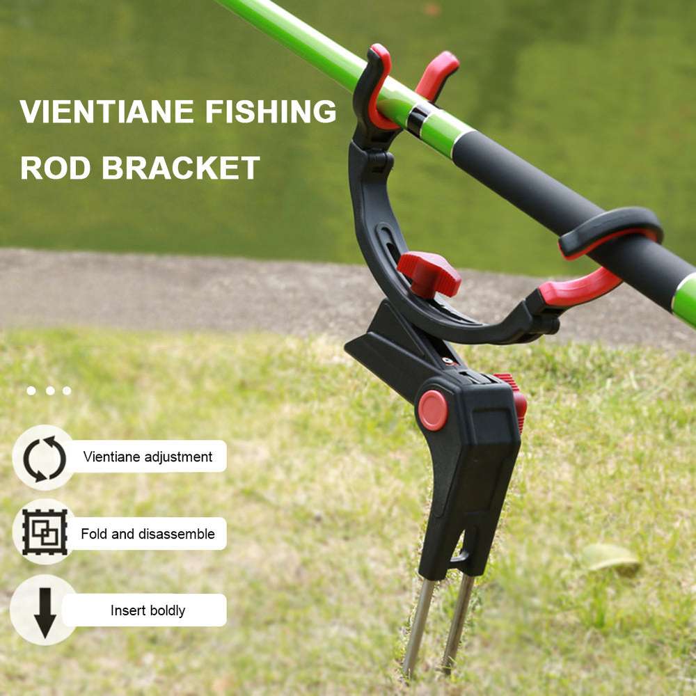 360° Adjustable Fishing Pole Holder - Universal Foldable Bracket for Sea & Lake Fishing - Minihomy