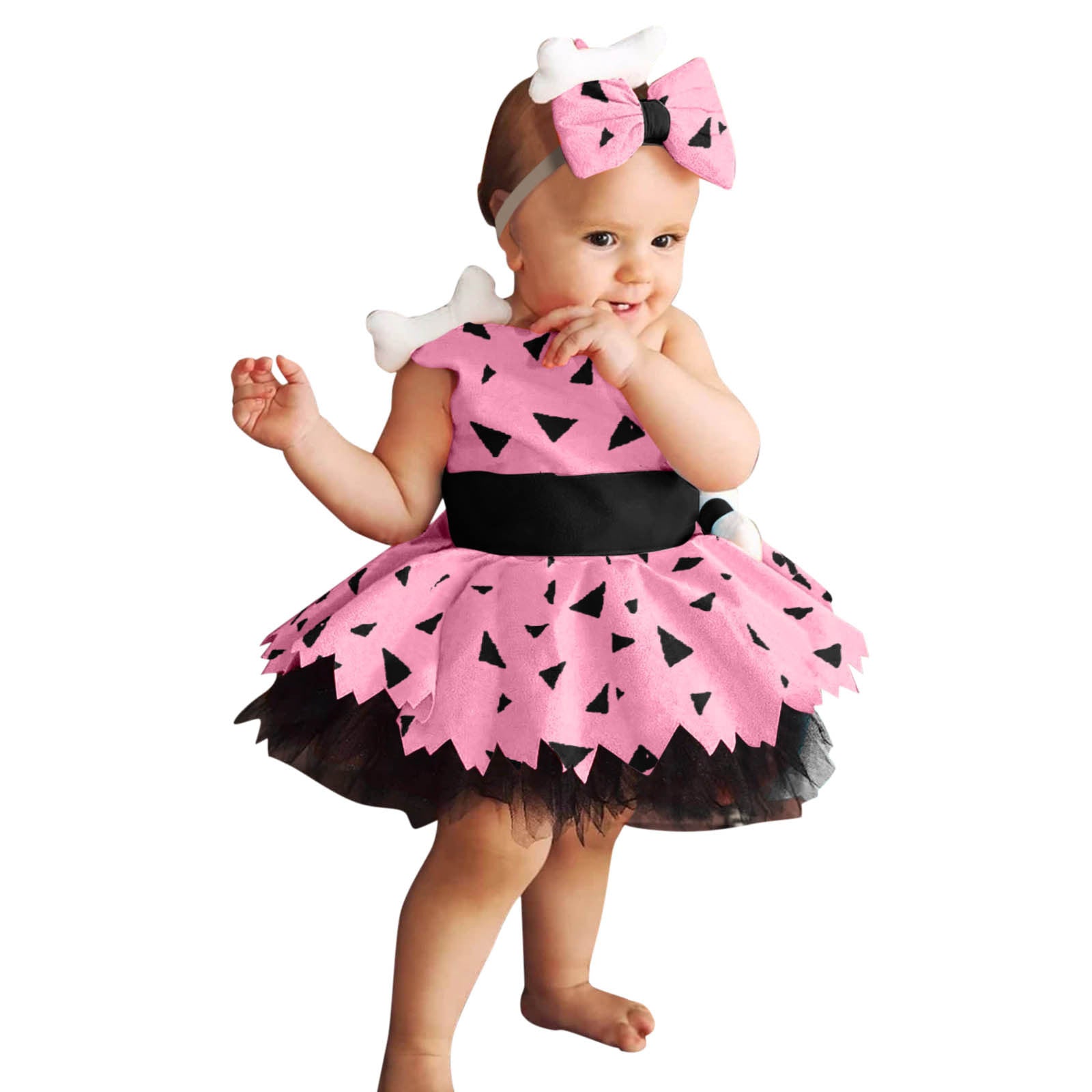 Girls Simple Halloween Mesh Costume Suit - Minihomy