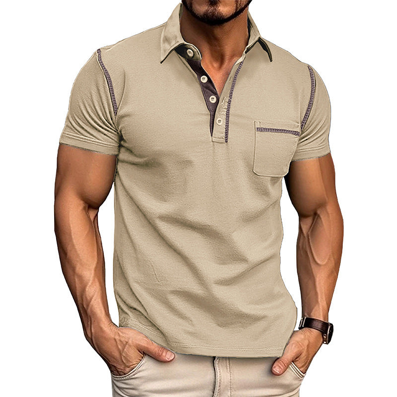 Men's Quick-Dry Short Sleeve Polo Shirt - Summer Casual Top