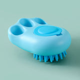 Durable Cat Paw Bath Brush Fine Foaming Labor-saving Cartoon Shape Pet Dog Cat Pet Hair Grooming Brush Reusable Dog Hair Comb Pet Products