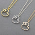 Cute Hollow Little Duck Sweet All-matching Animal X Necklace Pendant - Minihomy