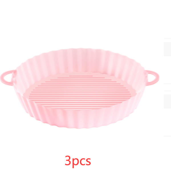 Air Fryer Tray Silicone Kitchen Supplies AirFryer Silicone Pot Grill Pan Accessories - Minihomy